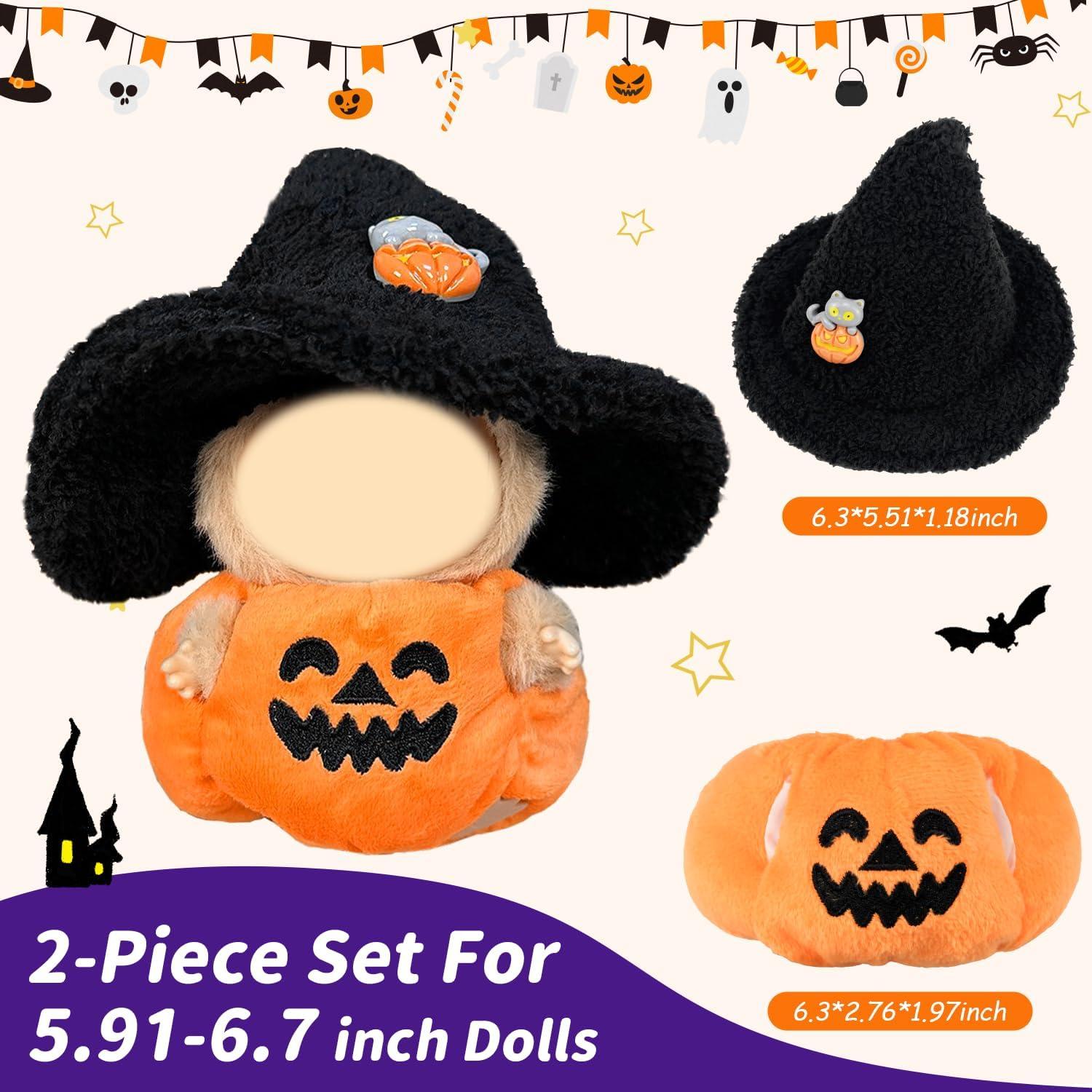 Conjunto de Ropa para Muñecas 15-17cm Moda Fiesta Halloween