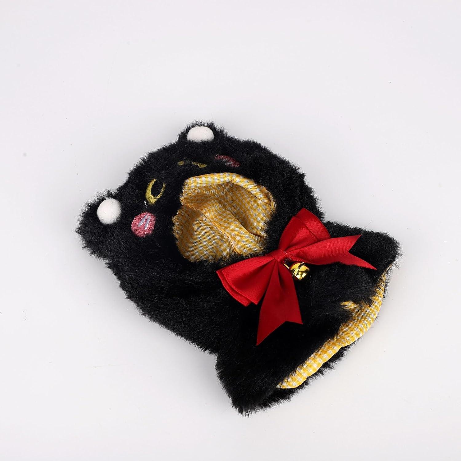 Ropa de Capa para Muñeca Lasuroa 15x13cm Peluche Negro