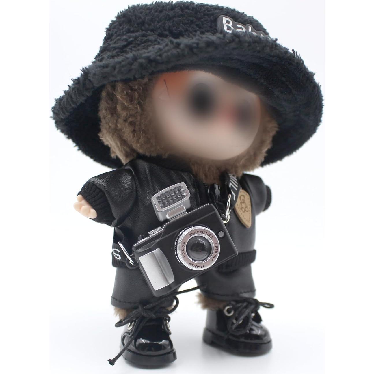 Conjunto de Ropa para Muñeca Labubu 17cm - Sombrero, Chaqueta, Pantalones, Zapatos