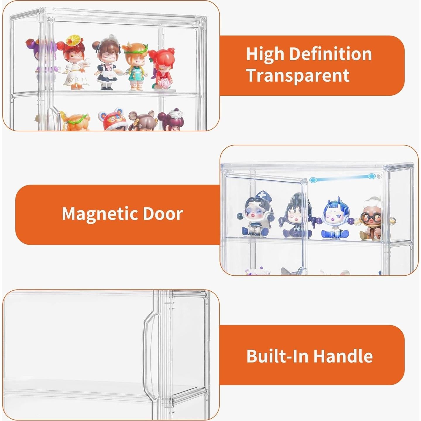 Estuche de exhibición acrílico Attelite 2pack 3 niveles