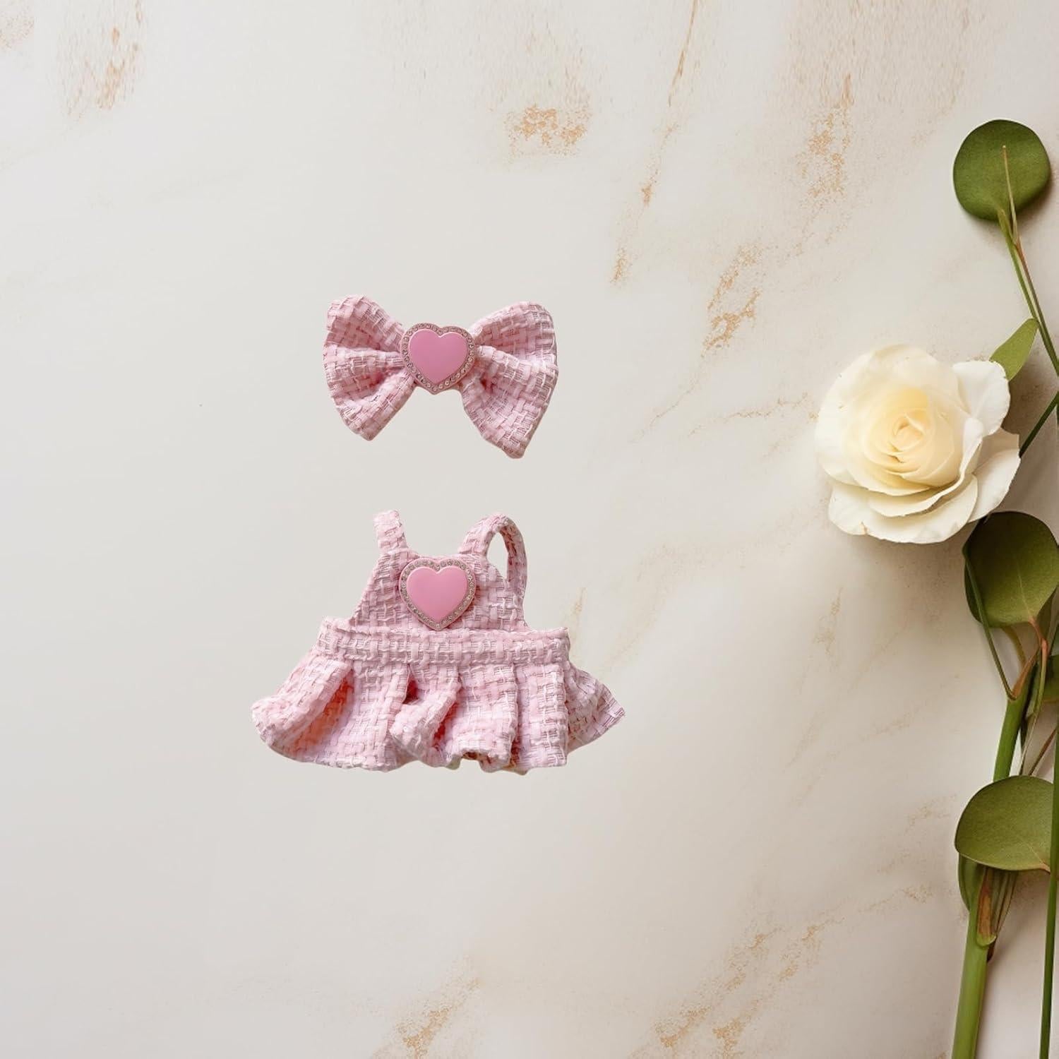Conjunto de Ropa para Muñeca 17cm Xinbalove Rosa B