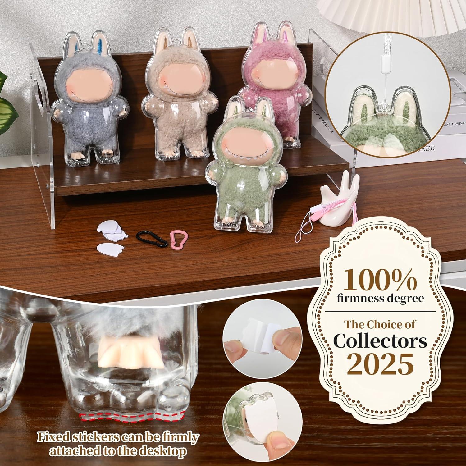 Paquete de 2 Fundas Protectores Transparentes LABUBU 360°