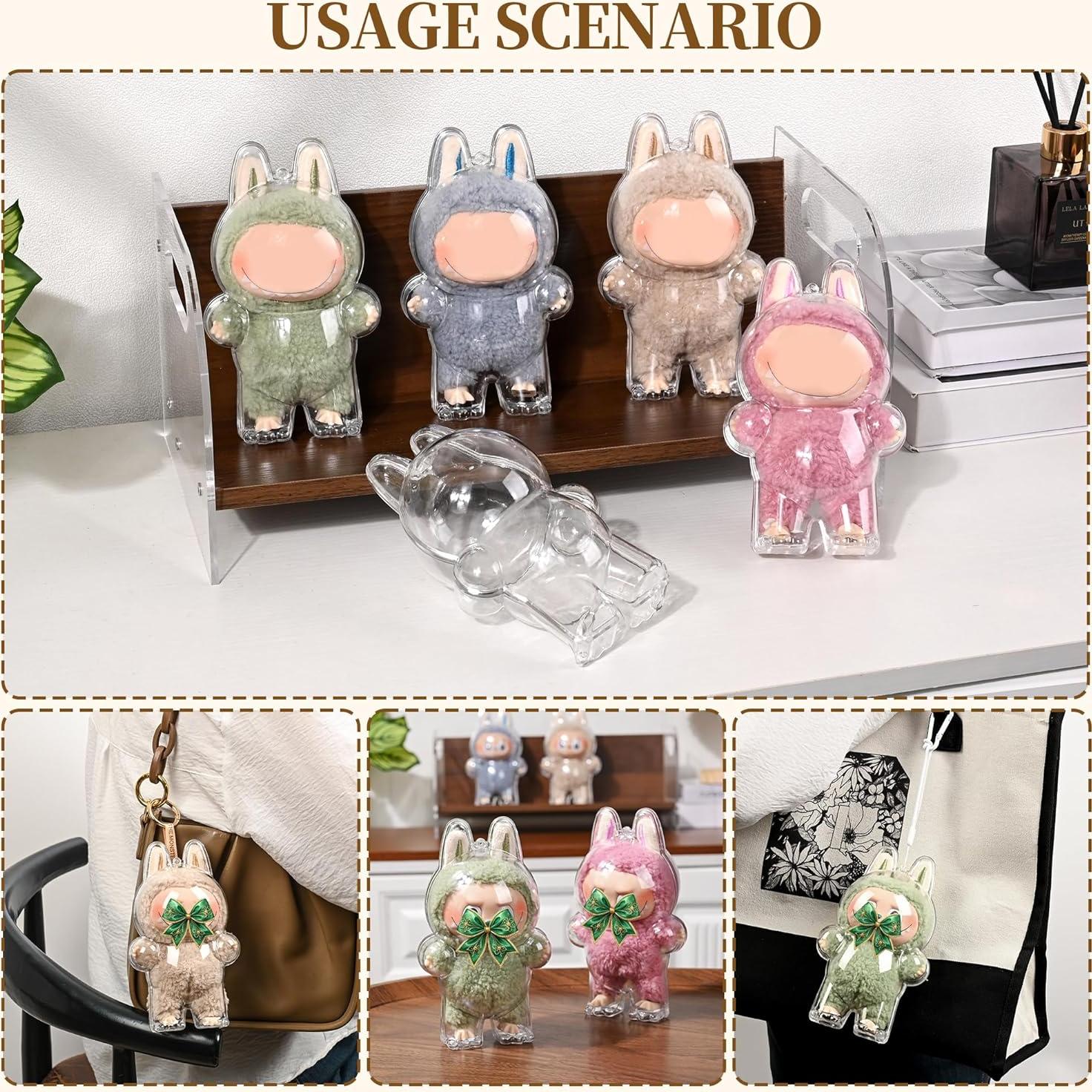 Paquete de 2 Fundas Protectores Transparentes LABUBU 360°