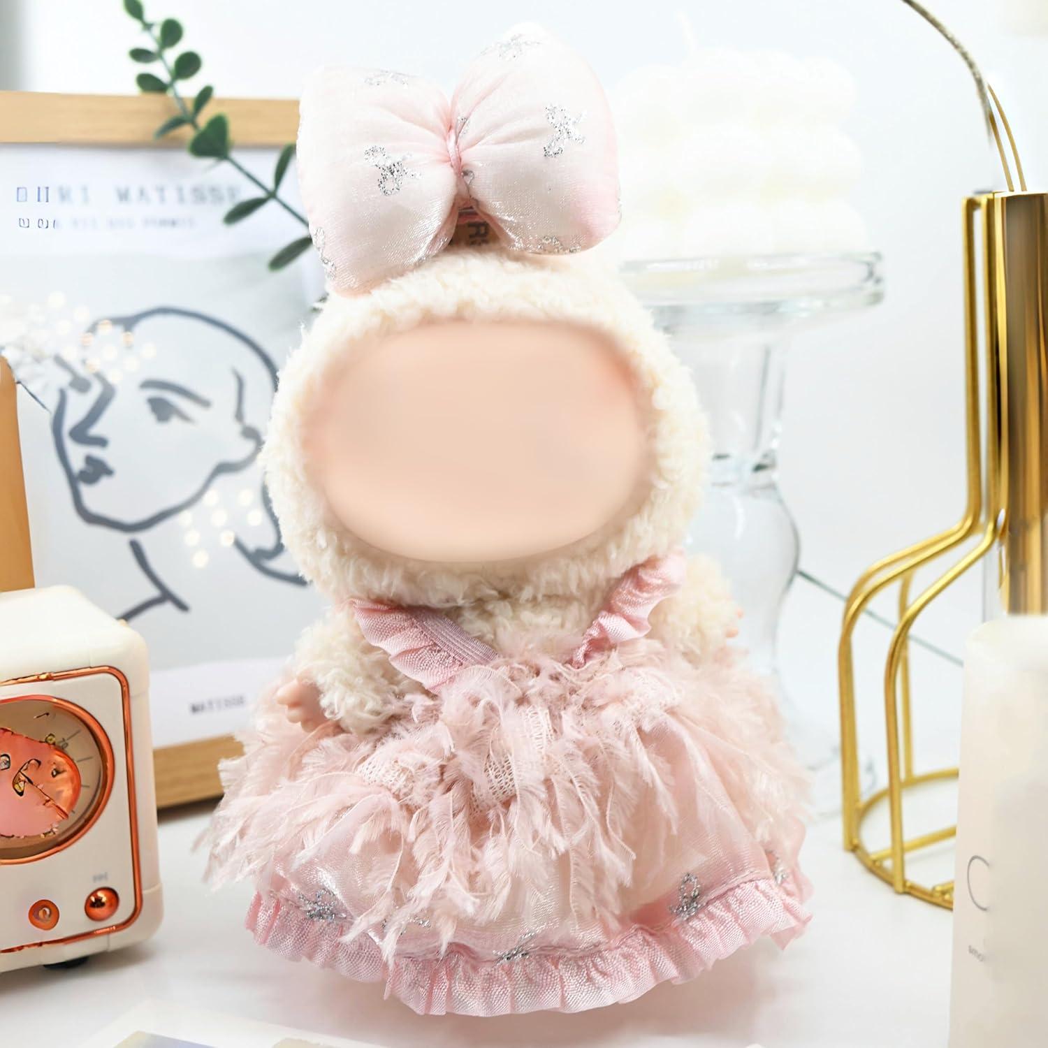 Clothes for Labubu(NO Doll) - Luxury Chic Style Outfit, High-End Fashion Collection as Accessories Only (Sweet Whisper)