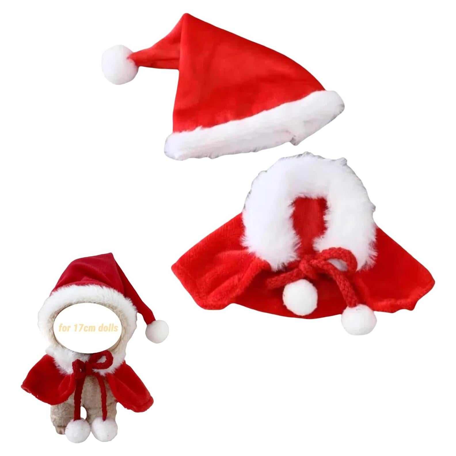 Conjunto Ropa Navideña para Muñecas Labubu 17cm - 7 Piezas