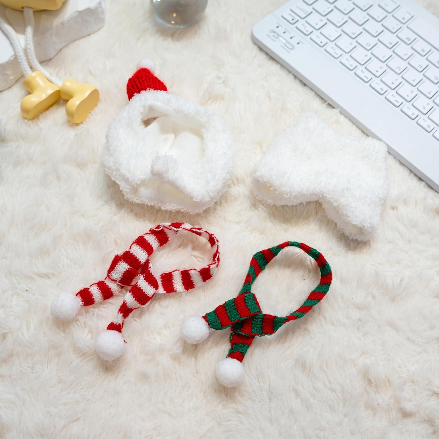 Conjunto de Ropa de Muñeca Labubu - 4 Piezas Navidad 17 cm