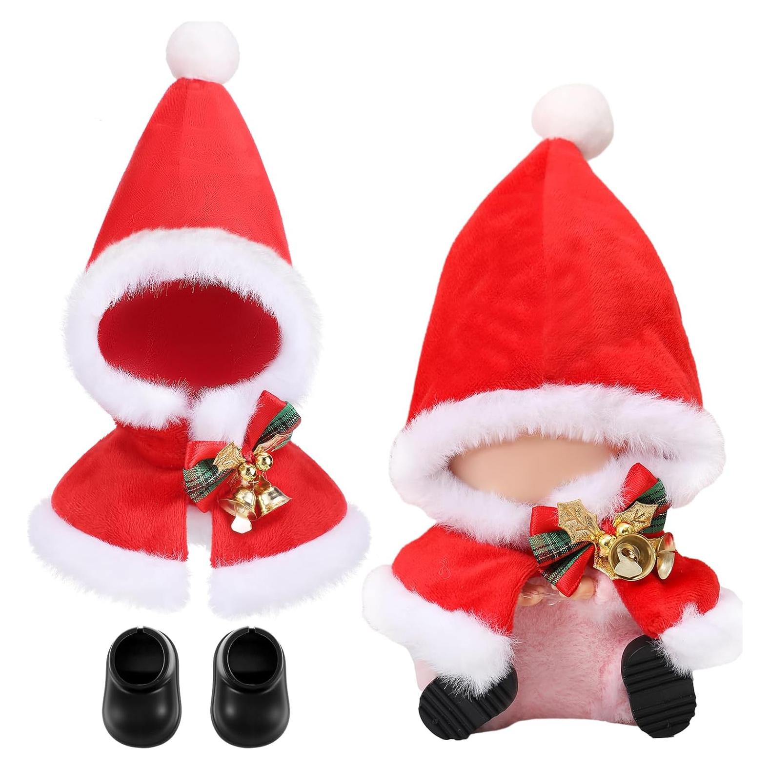 Conjunto de Ropa de Muñeca Frienda 17cm Traje de Santa Claus
