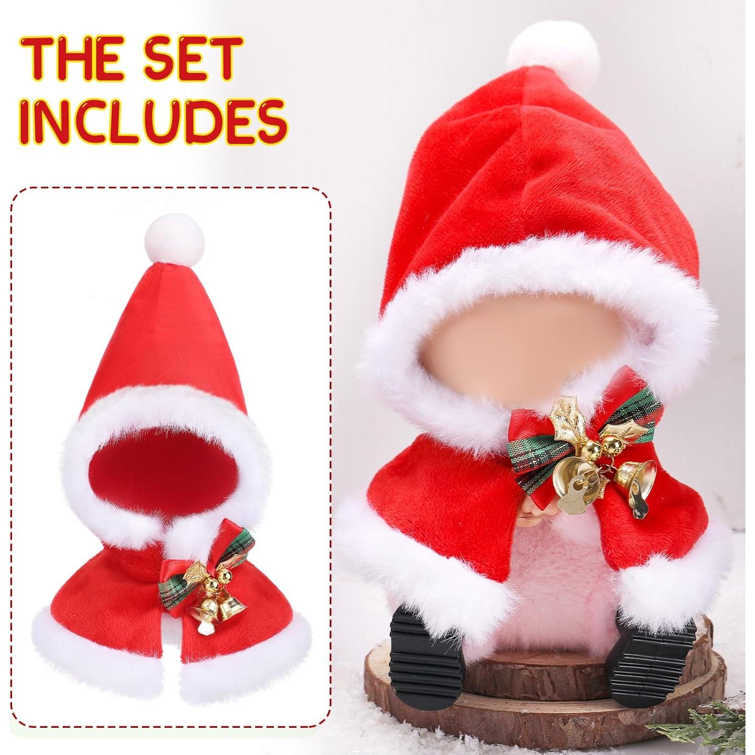 Conjunto de Ropa de Muñeca Frienda 17cm Traje de Santa Claus