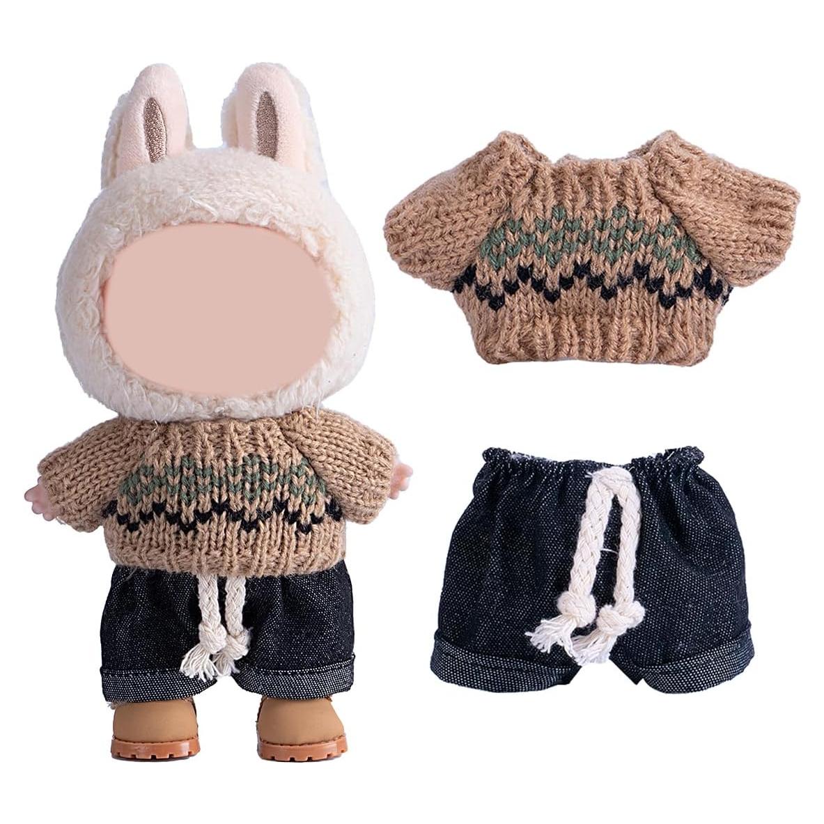 Conjunto de Ropa para Muñecas Mingmc 17cm Suéter y Jeans