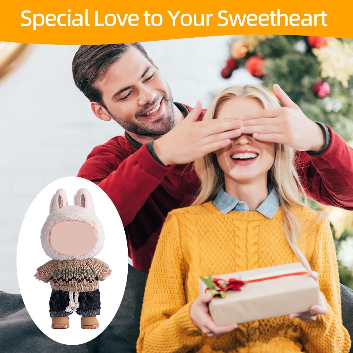 Conjunto de Ropa para Muñecas Mingmc 17cm Suéter y Jeans