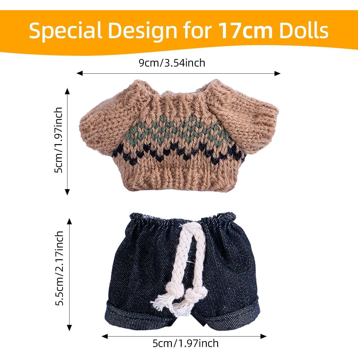 Conjunto de Ropa para Muñecas Mingmc 17cm Suéter y Jeans