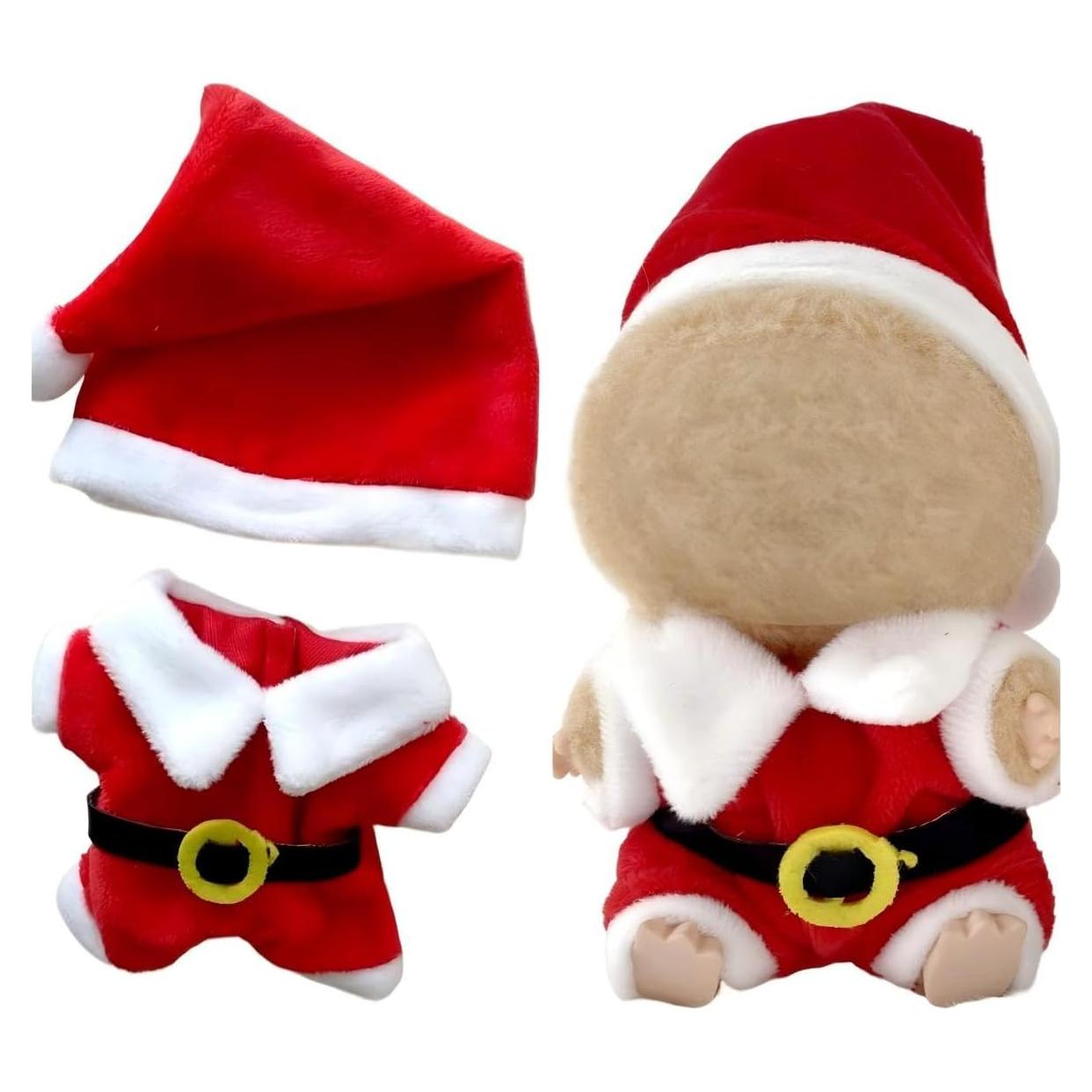 Conjunto de Ropa de Muñeca Labubu 17cm - Traje Santa Claus