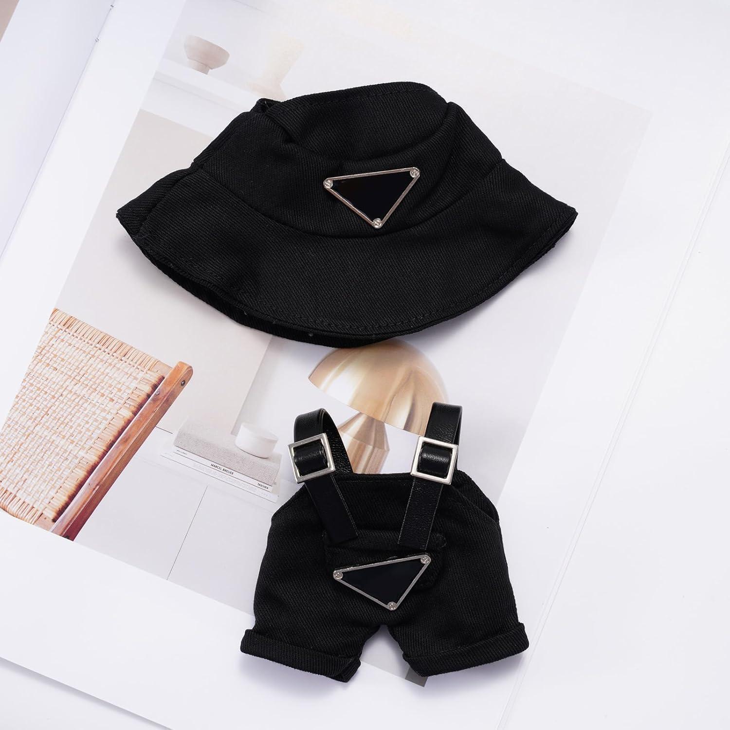 Conjunto Sombrero y Overoles Lullavie para Muñecas 17cm