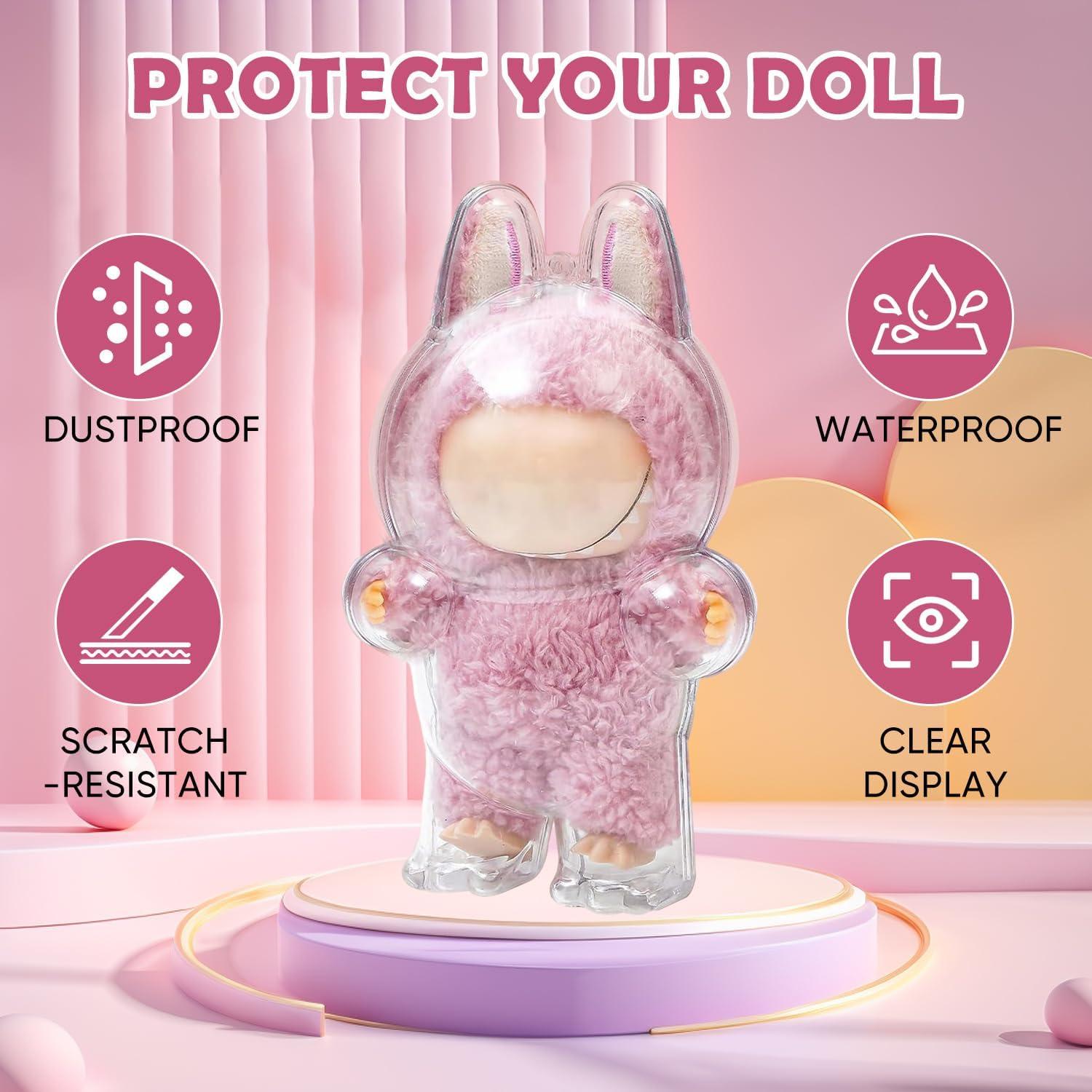 Funda Protectora para Figura Labubu WEVYHFS 15.49x6cm