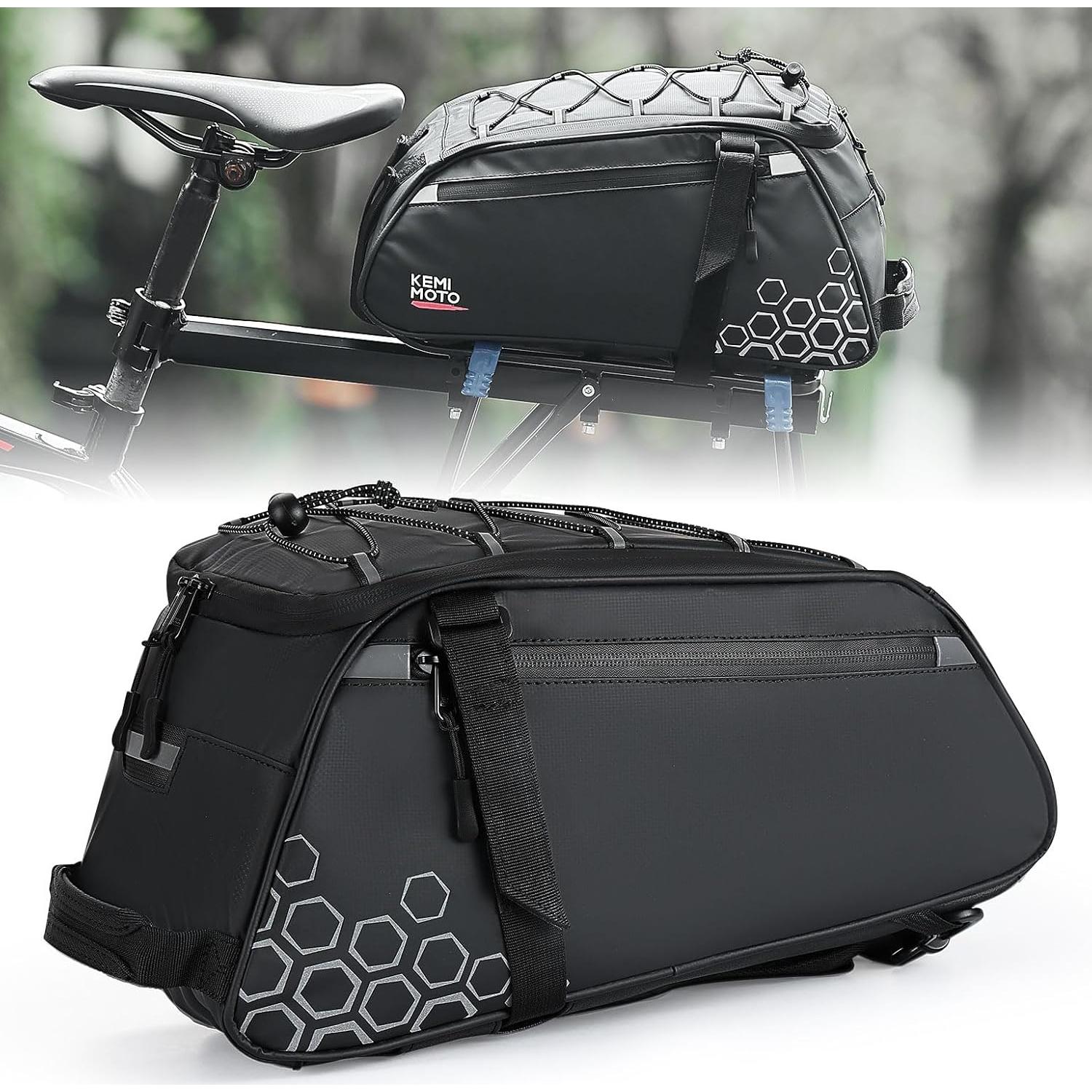 Bolsa de Maletero KEMIMOTO 13L Resistente al Agua para Bicicleta