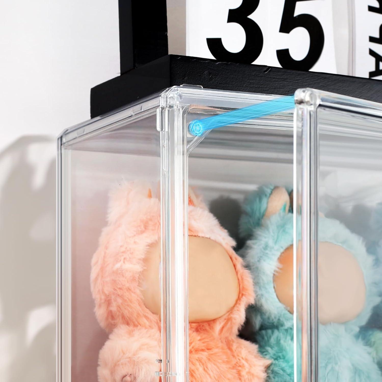 Caja de Exhibición Acrílica Wollibao para Muñecas Labubu COCA-COLA