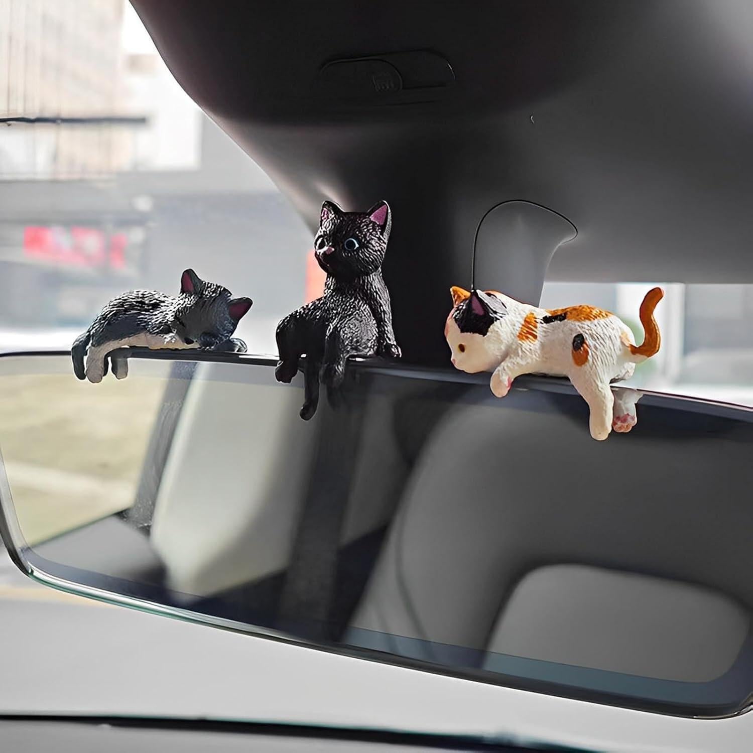 Juego de 12 Adornos de Gato para Auto XXED - Decoración Interior