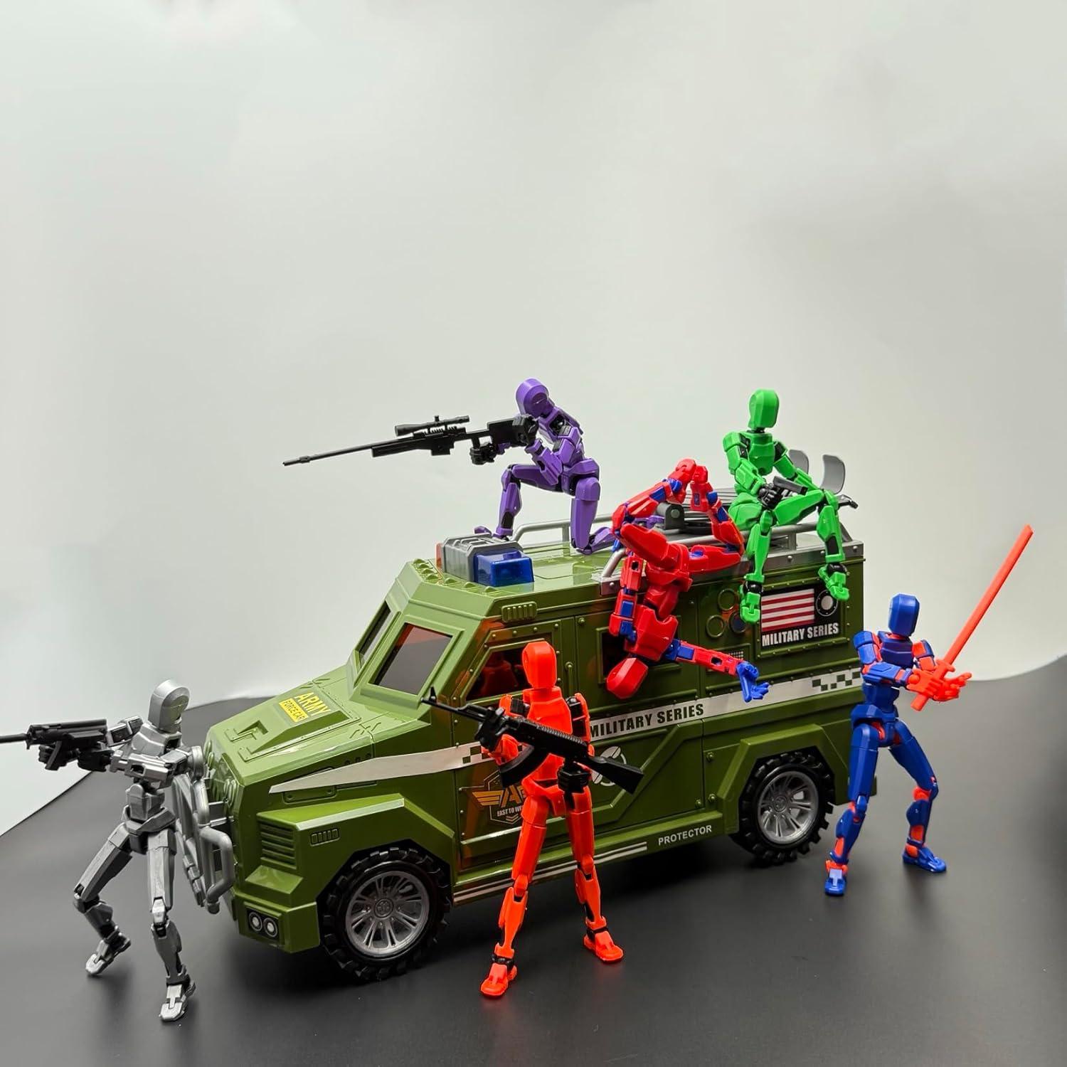 Set de 6 Figuras de Acción Titan 13 - Juguetes 3D para Niños