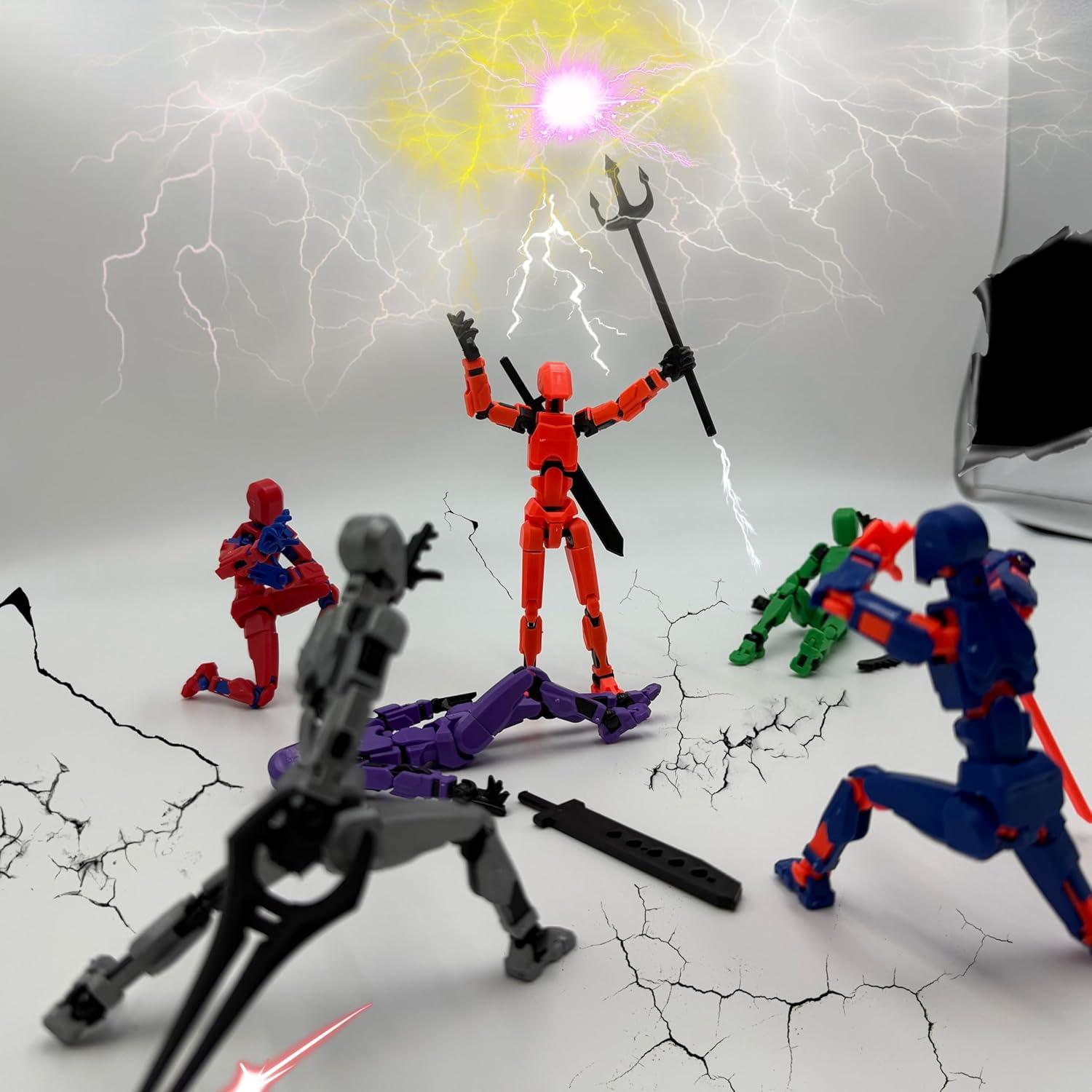 Set de 6 Figuras de Acción Titan 13 - Juguetes 3D para Niños