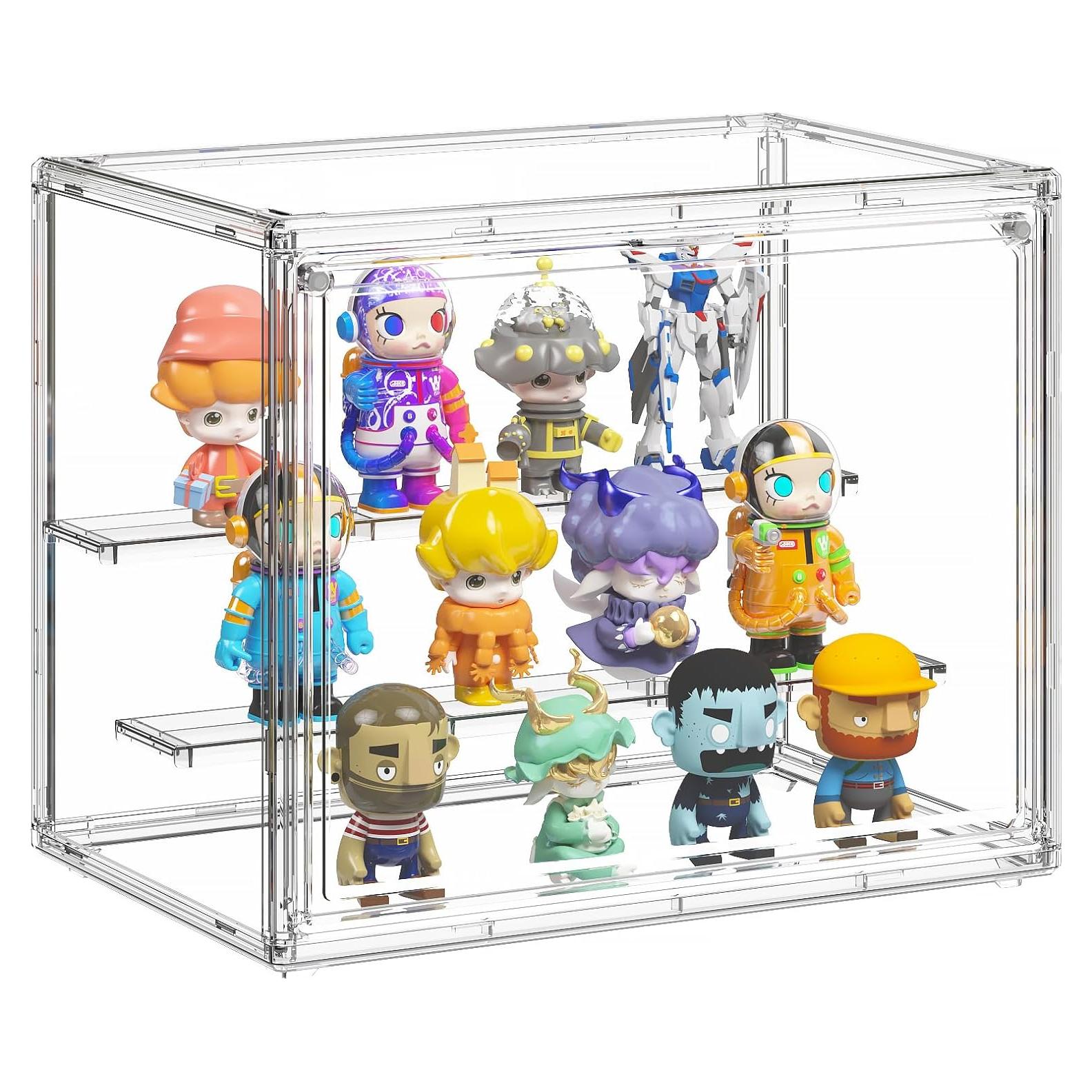 Caja de Exhibición Acrílica Transparente Henyol 3 Niveles Ajustable