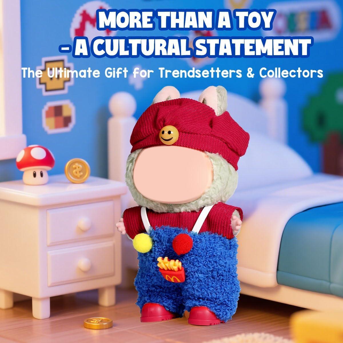 Conjunto de Ropa para Muñeca AICase 17cm 3 Piezas Rojo y Azul