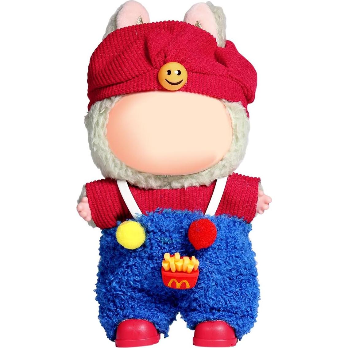 Conjunto de Ropa para Muñeca AICase 17cm 3 Piezas Rojo y Azul