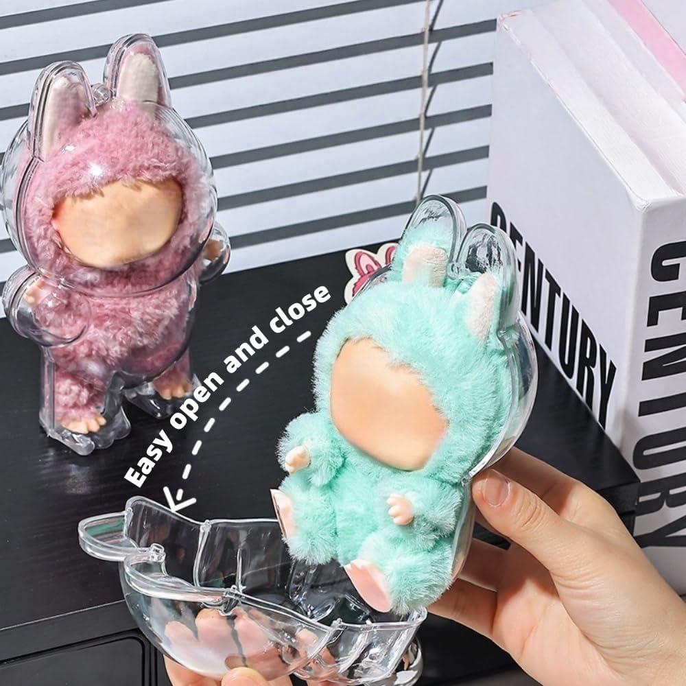 Funda Protectora Caja Dura Transparente Labubu - 10.32x8.89x17.53cm