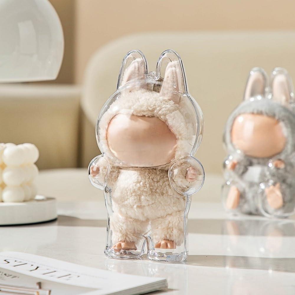 Funda Protectora Caja Dura Transparente Labubu - 10.32x8.89x17.53cm