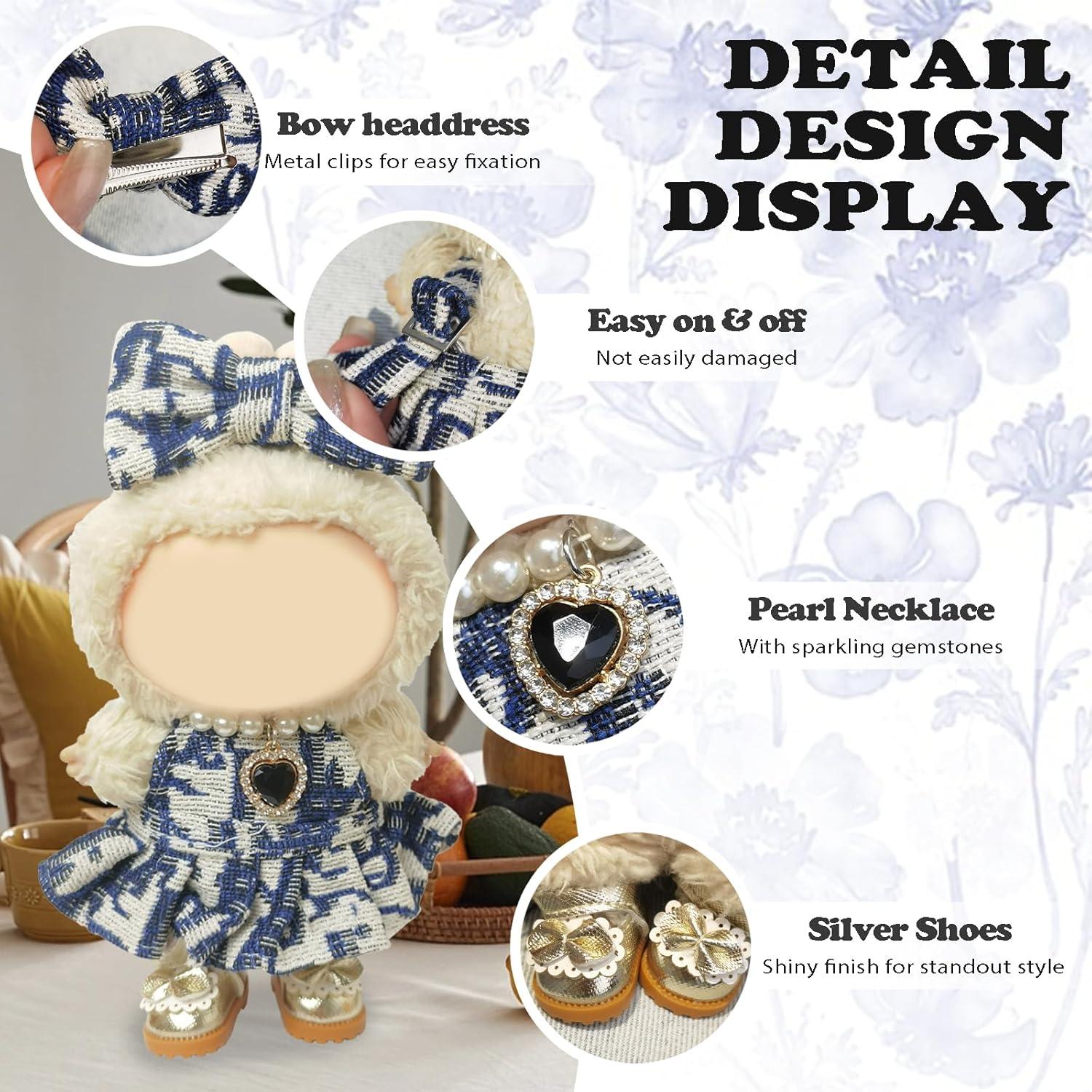 Conjunto de Ropa para Muñeca Labubu 17cm - Elegancia del Horizonte