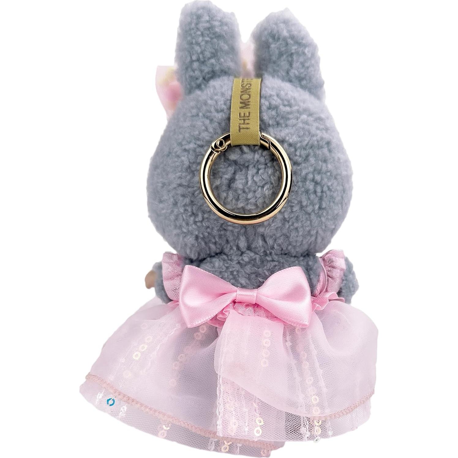 Conjunto de Ropa Rosa para Muñeca Labubu 17cm con Accesorios