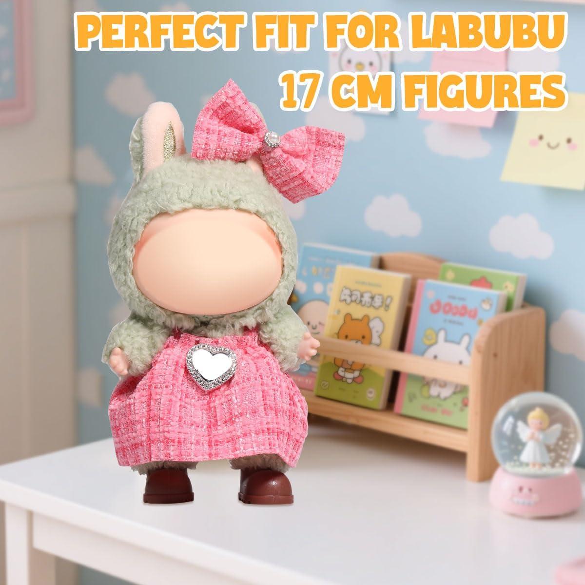 Conjunto de Ropa Chic AICase para Muñecas 17cm Rosa 2 Piezas