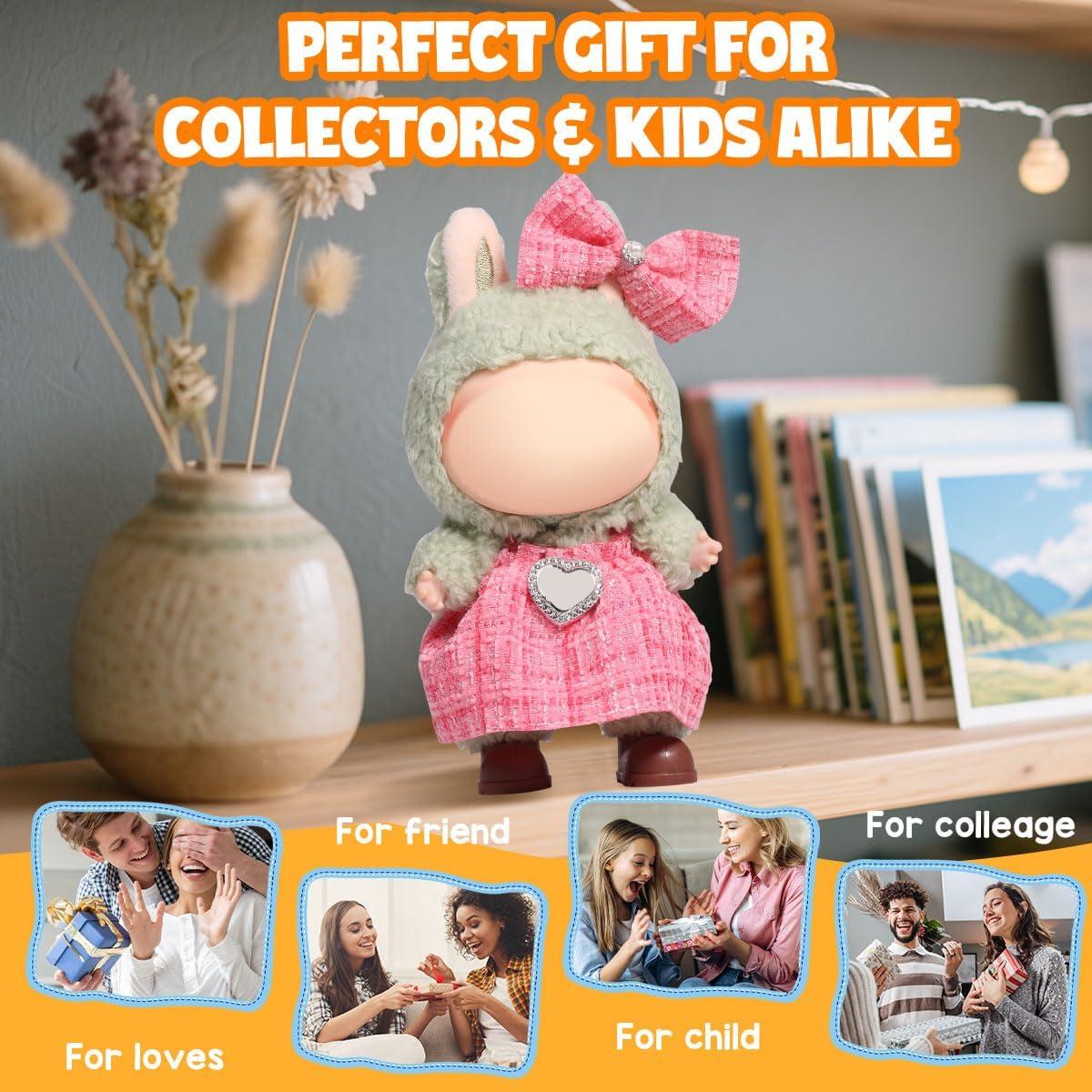 Conjunto de Ropa Chic AICase para Muñecas 17cm Rosa 2 Piezas