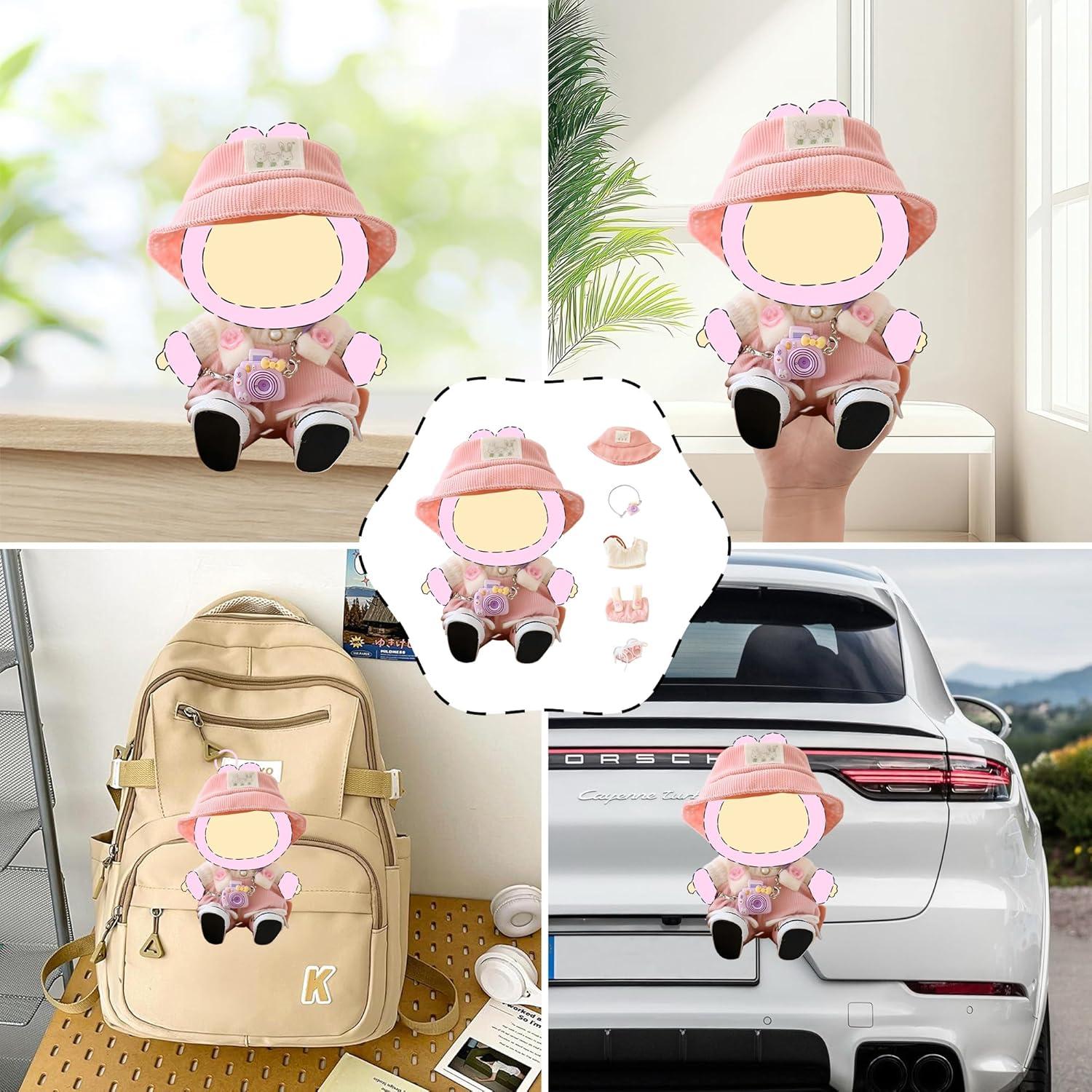 Conjunto de Ropa para Muñeca LaBuBu 4 Piezas Rosa