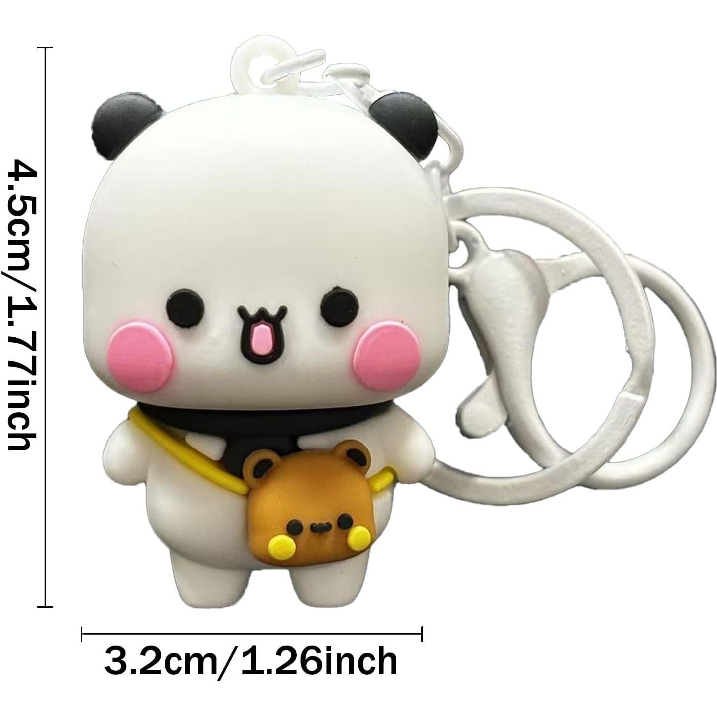 Llaveros Kawaii Bubu y Dudu 2 Pcs PVC para Mujeres