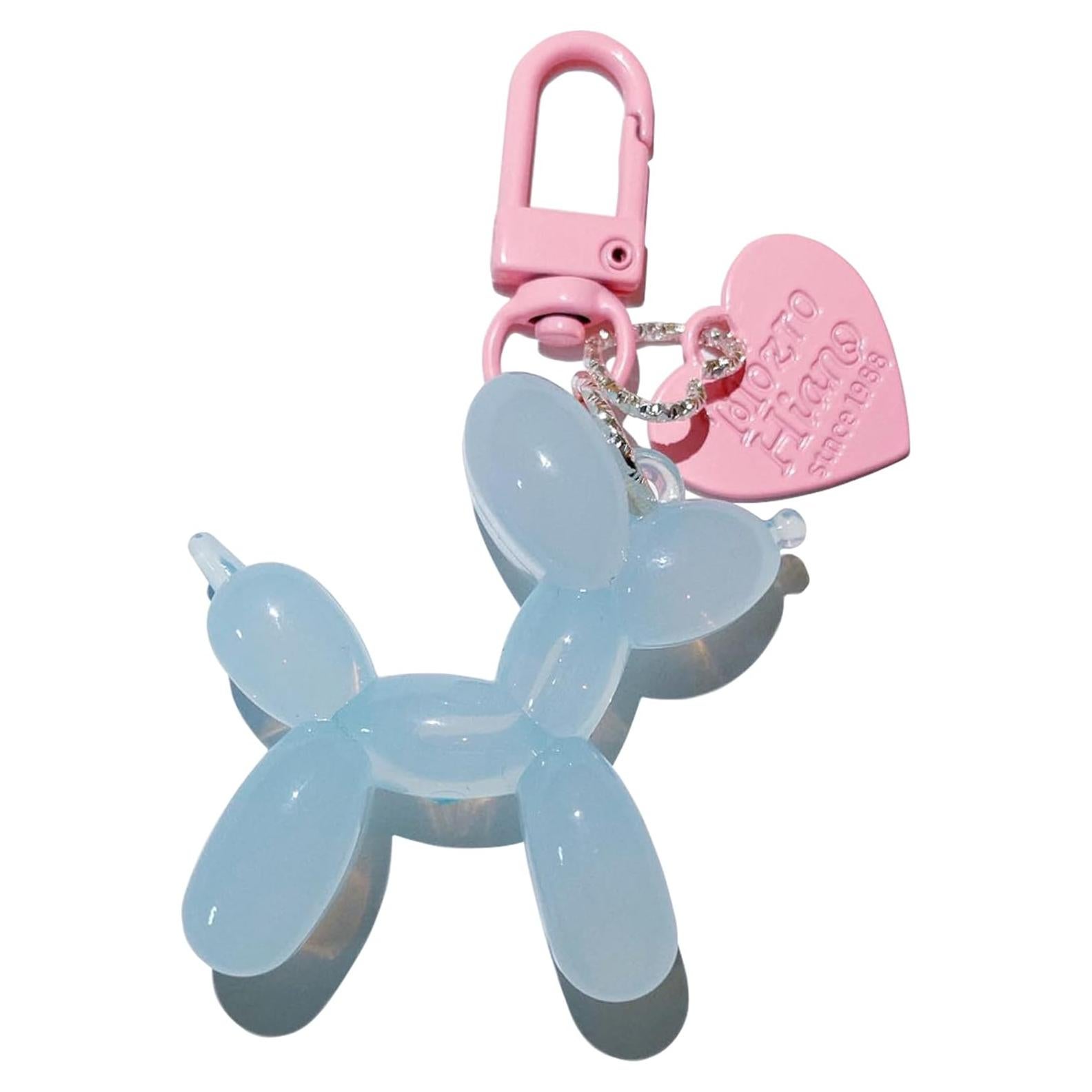 Llavero Perro Globo de Gelatina LAEKOU Azul Claro para Mujeres