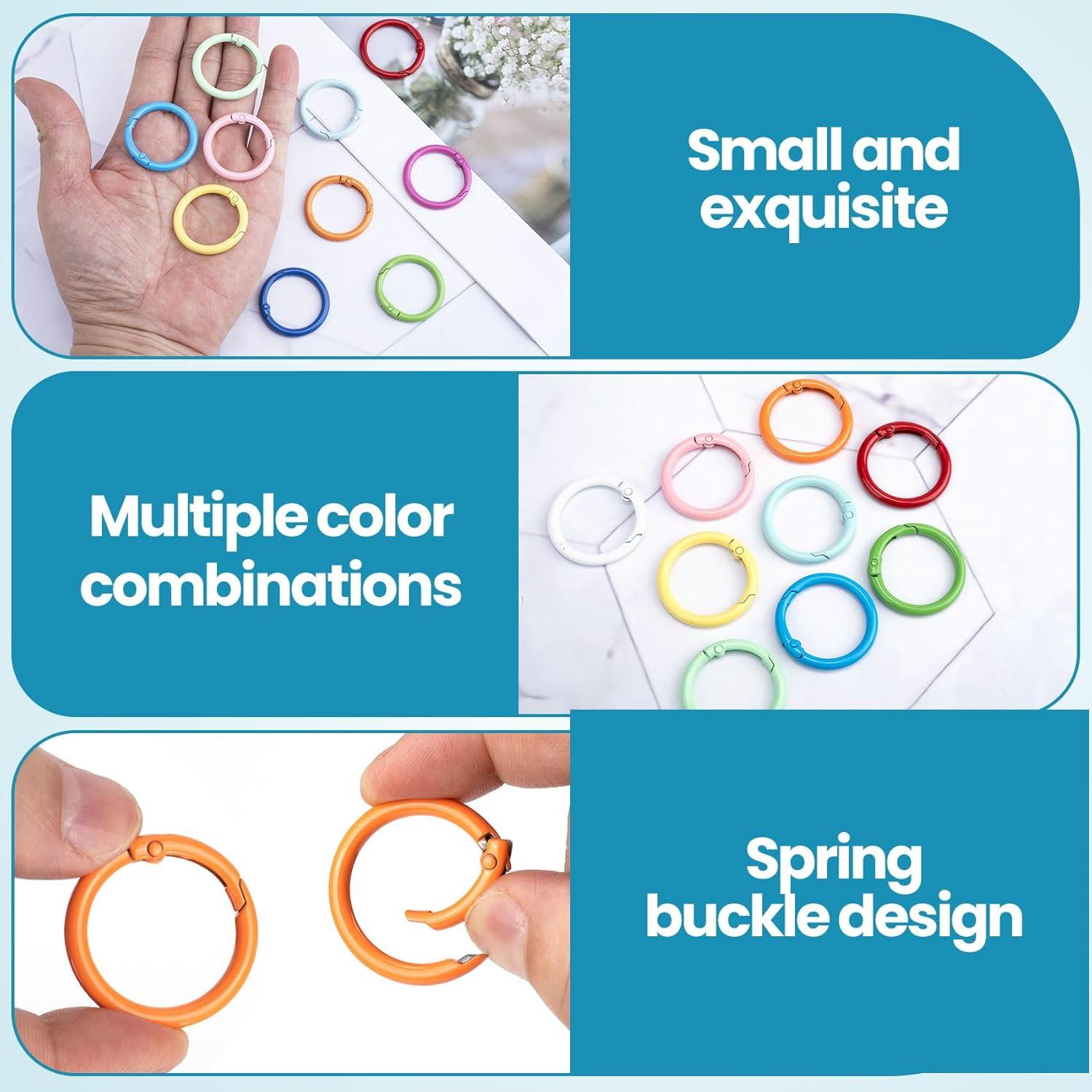 Anillos O de Primavera Winsyison 12pcs 33mm Metal Colorido