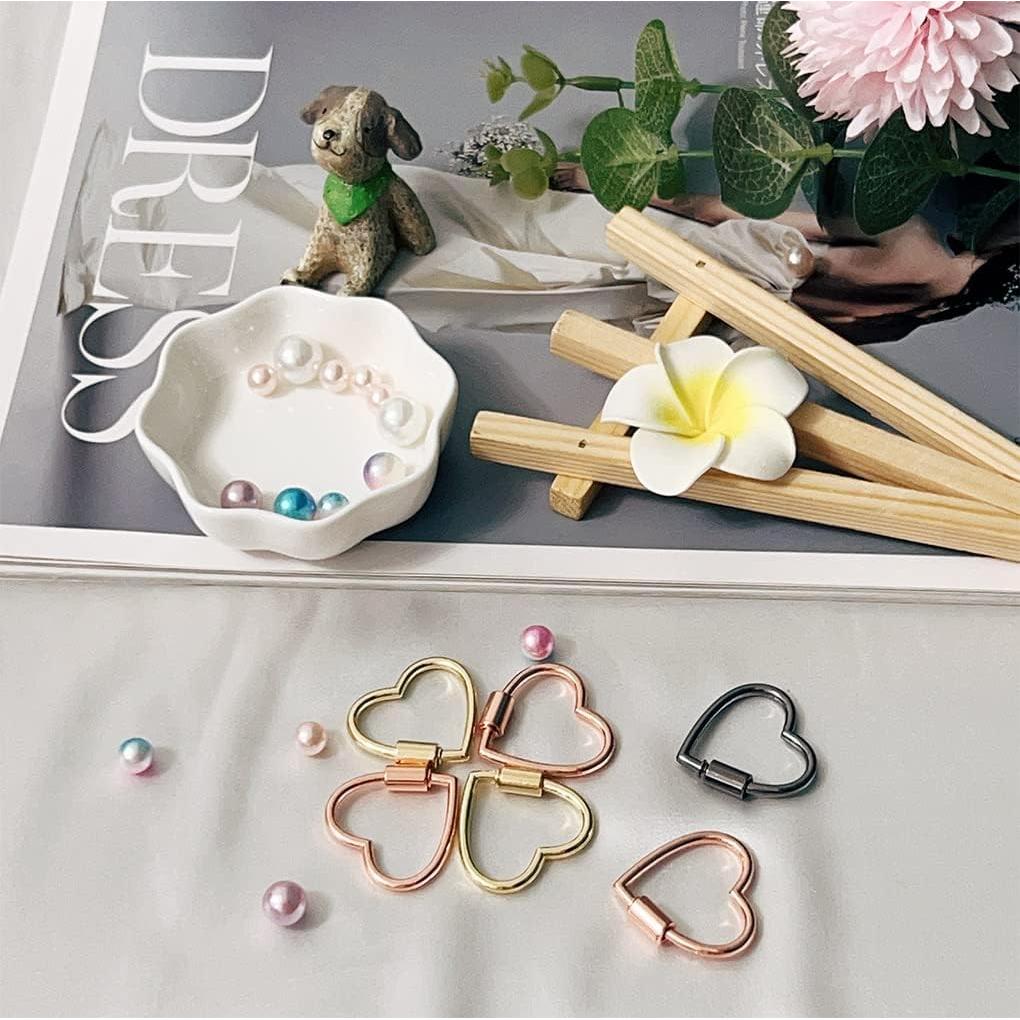 Carabiner de Corazón KCKEYS - 4 Colores, 30mm, Aluminio