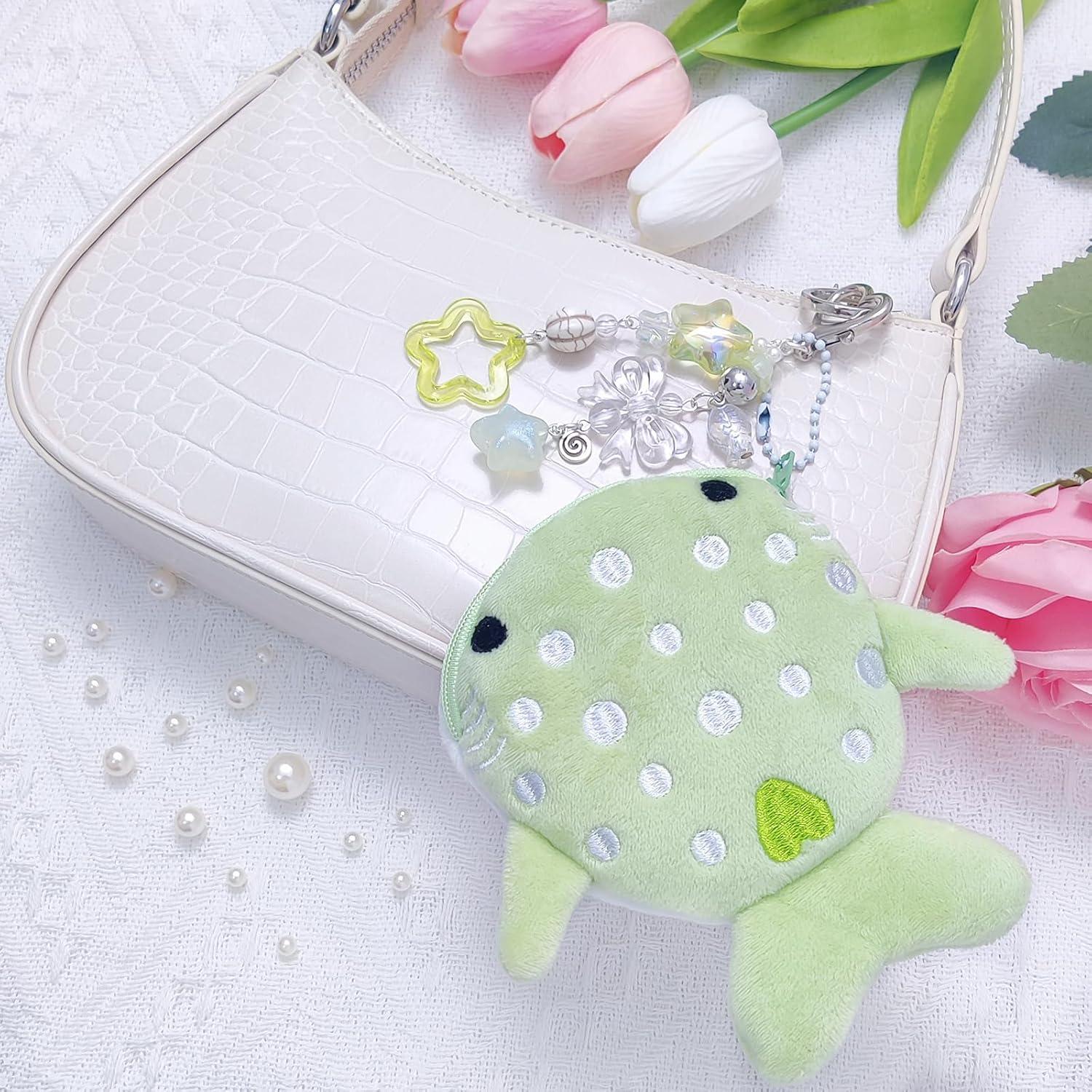 Llavero y monedero tiburón ballena Nalefow verde 13x12 cm