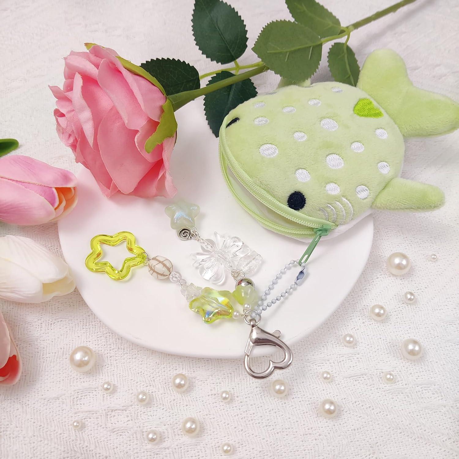 Llavero y monedero tiburón ballena Nalefow verde 13x12 cm