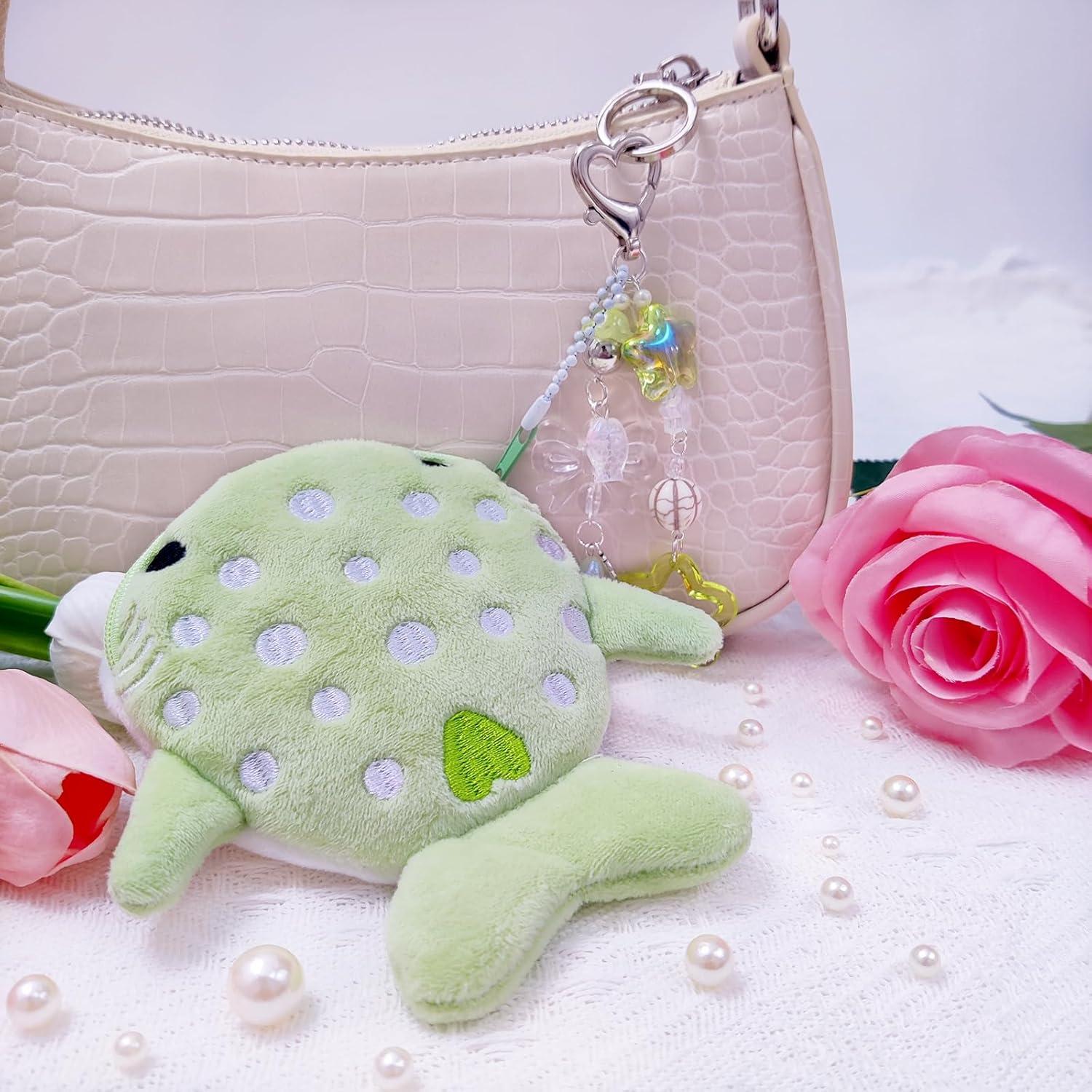 Llavero y monedero tiburón ballena Nalefow verde 13x12 cm