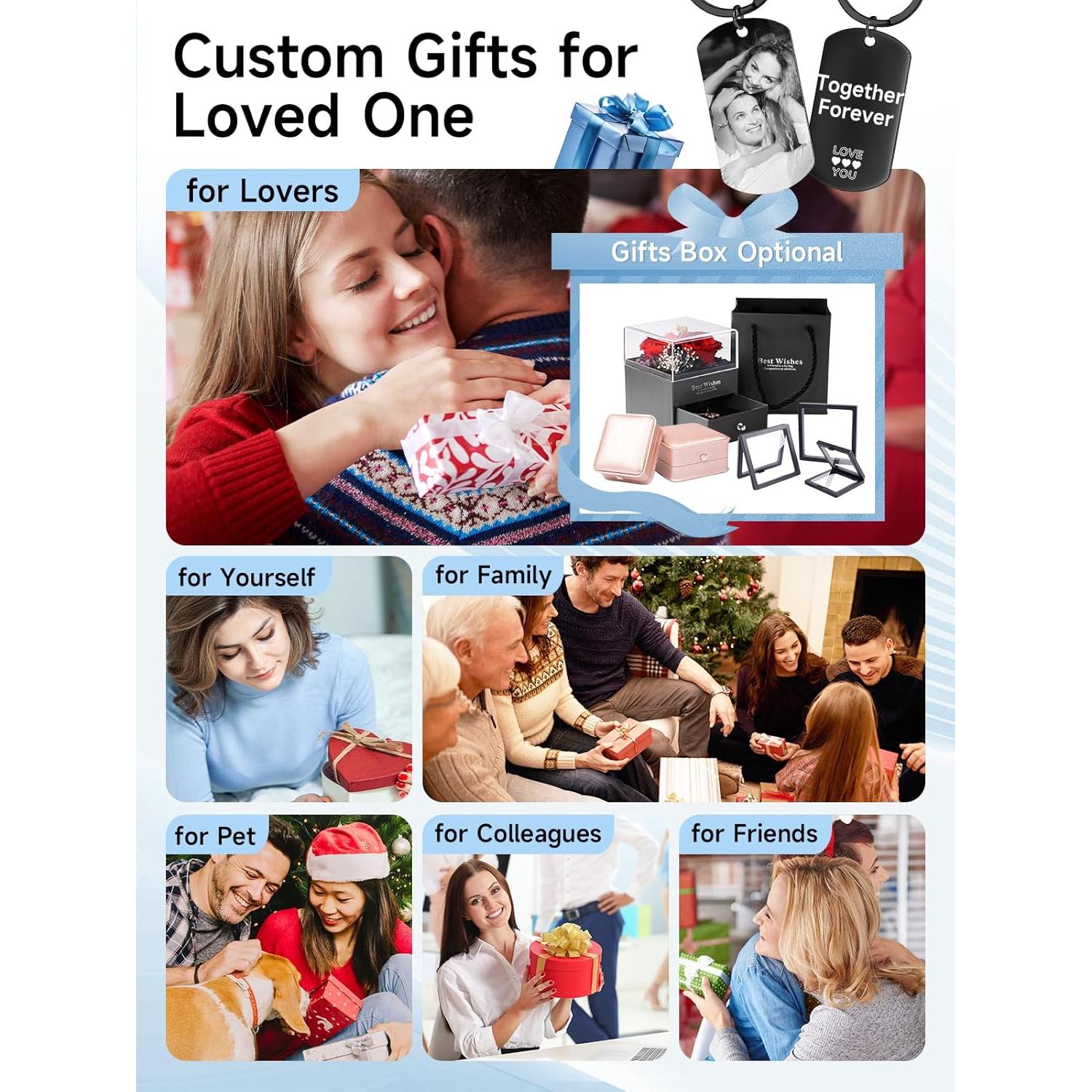 Llave Personalizada CDBUY - Llavero con Foto y Texto