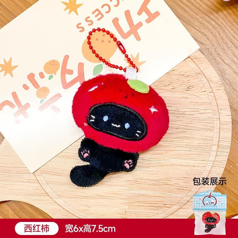 4 Llavero Suave de Peluche Gato Taiyaki y Animales