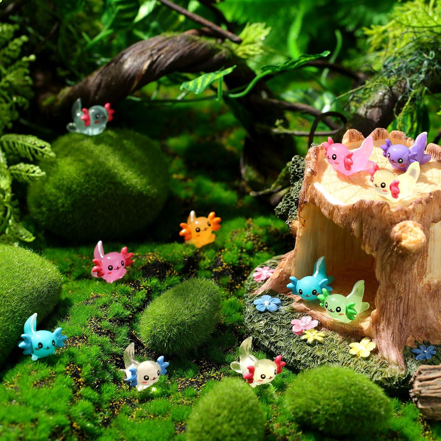 98 Mini Figuras de Axolote Luminiscentes Sonwyoung - Resina