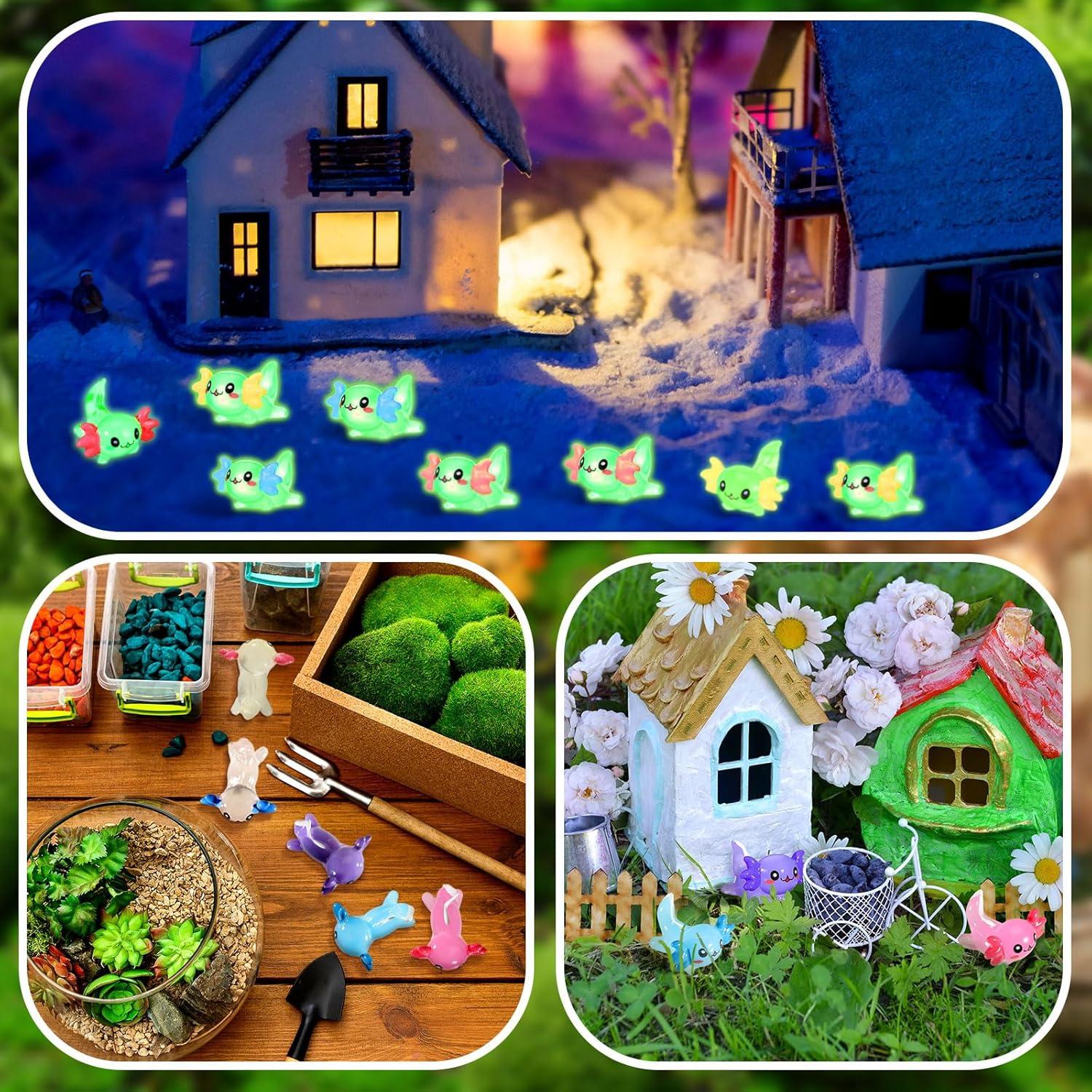 98 Mini Figuras de Axolote Luminiscentes Sonwyoung - Resina