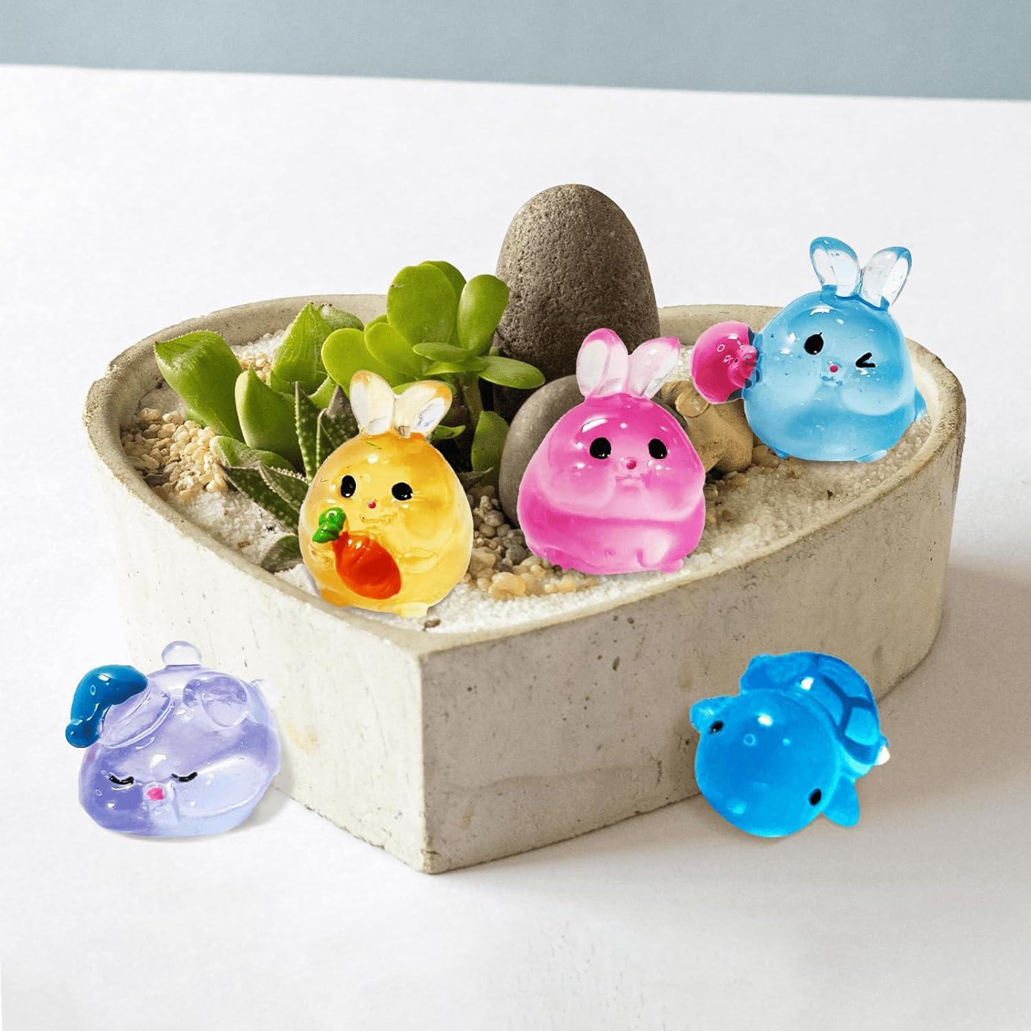 49 Figuras Miniatura de Animales de Resina Wezdopu Decorativas