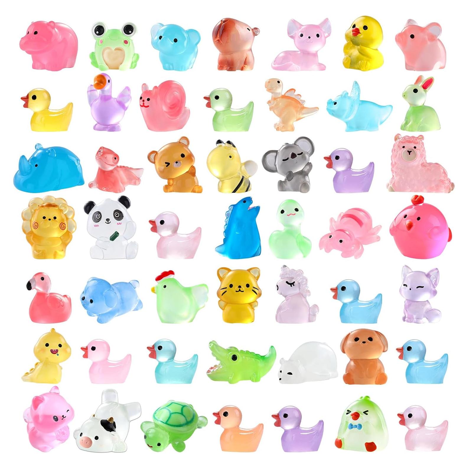 Figuras Miniatura Luminosa DIYDEC 60pcs Animales Brillantes