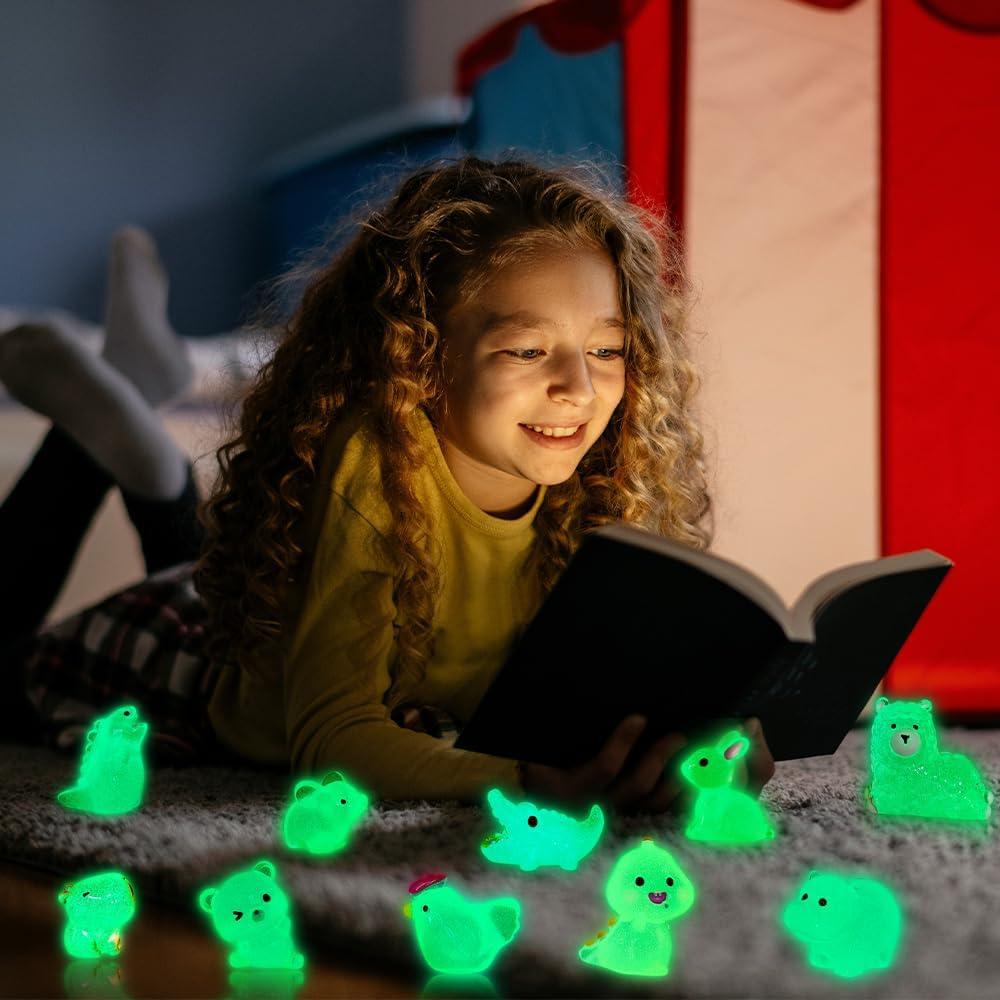 Figuras Miniatura Luminosa DIYDEC 60pcs Animales Brillantes