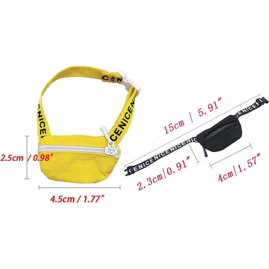 Accesorios de Mochila Colorida iTeporein para Muñecas 1/8 a 1/6