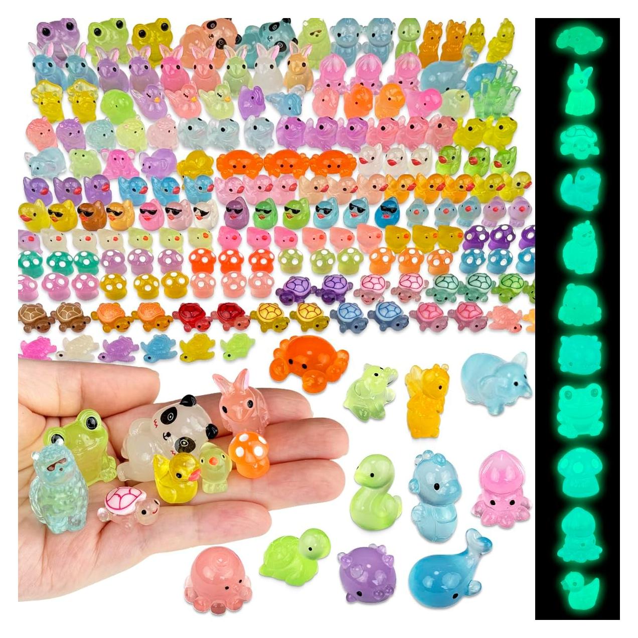 Kit de 160 Piezas de Animales de Resina Piemow - Decoración Miniatura