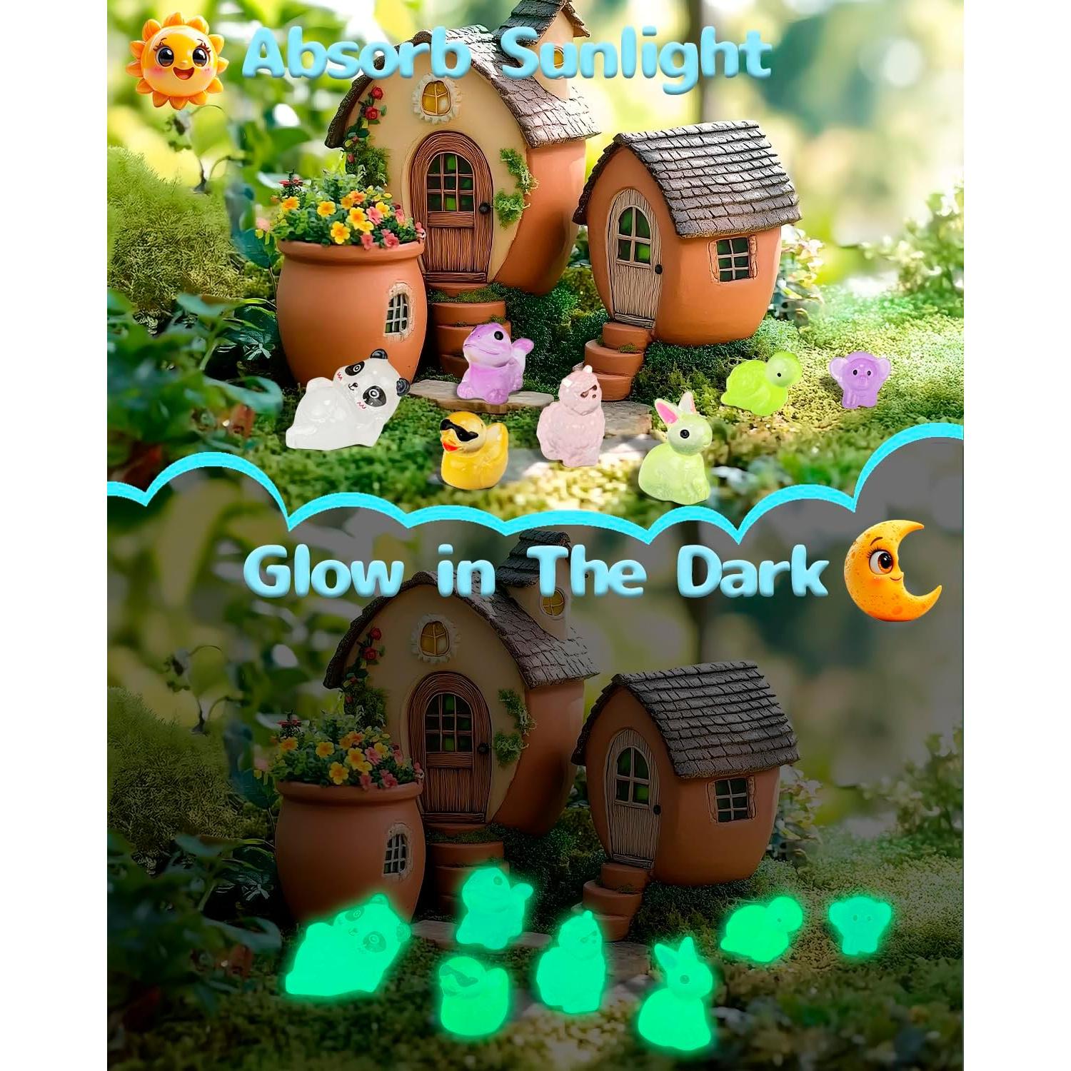 Kit de 160 Piezas de Animales de Resina Piemow - Decoración Miniatura